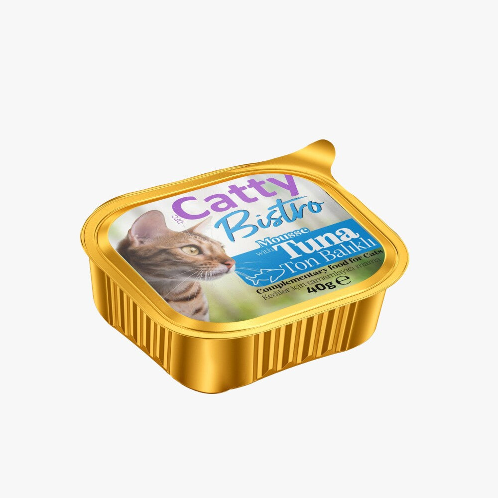 Catty Bistro Mousse Ton Balıklı Yetişkin Kedi Konservesi 40 GR | SRC: Barcode: 8680542873564